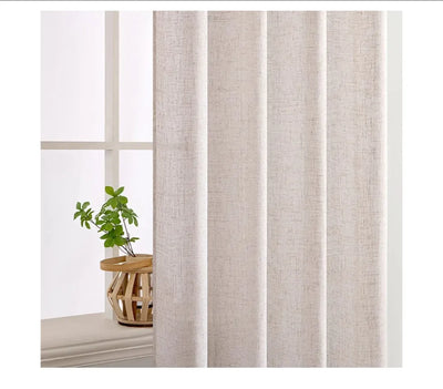 Juego de cortinas translúcidas MIULEE