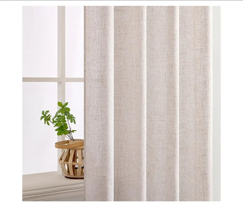 Juego de cortinas translúcidas MIULEE