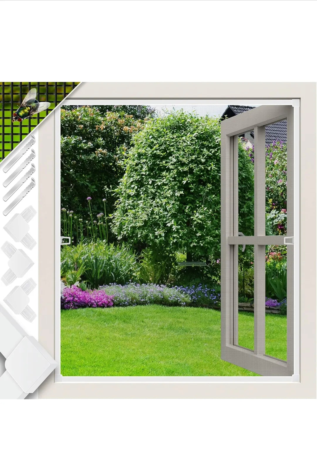 Mosquitera para ventanas 100x120 Kesser
