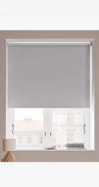 Estor Enrollable Opaco Liso - Blanco Roto, 80 x 175cm