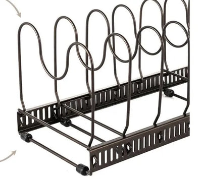 Organizador de Sartenes y Ollas Extensible con 8 Separadores