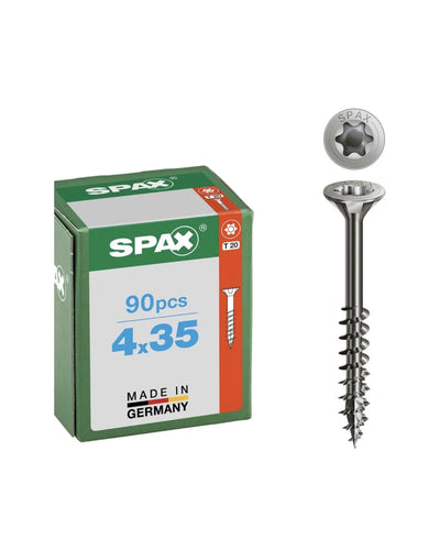Tornillo de acero inoxidable 4 x 35 mm SPAX