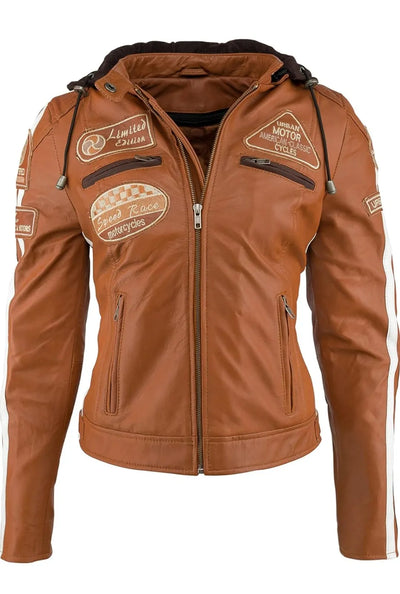 Chaqueta de moto de mujer cuero talla S - Urban