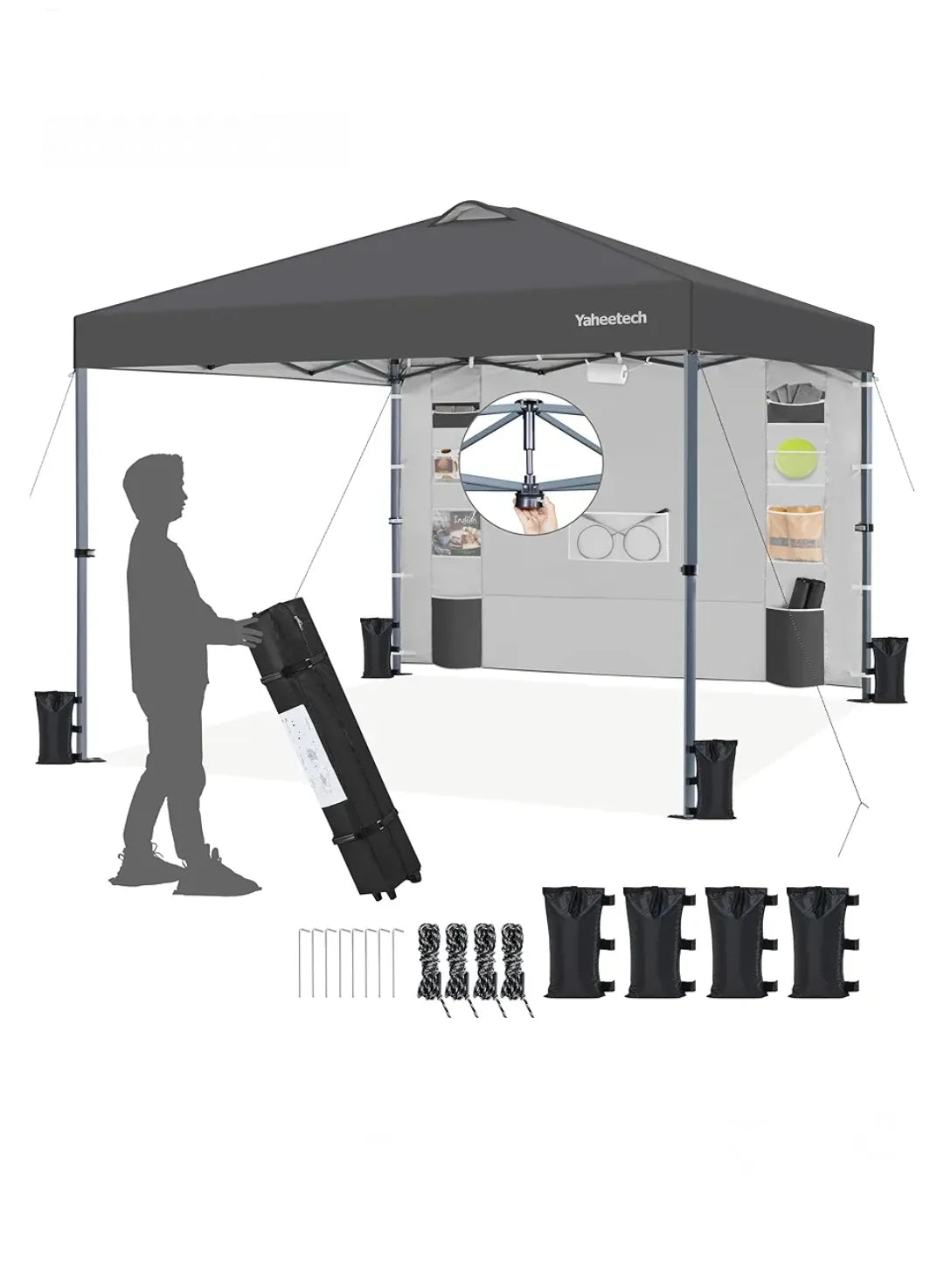 Gazebo plegable de 3x3 m - YAHEETECH