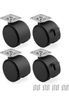 Juego de 4 Ruedas para muebles de 40 mm