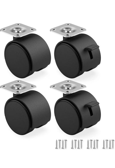 Juego de 4 Ruedas para muebles de 40 mm