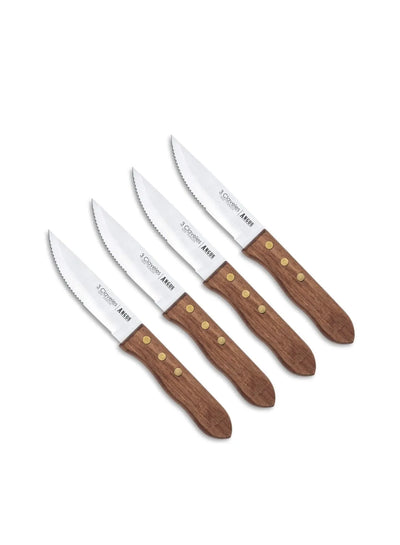 Set de 4 Cuchillos Chuleteros ANGUS