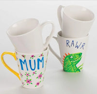 Pack 3 tazas para decorar