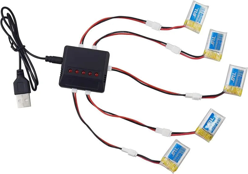 batería Litio y Cargador 5 en 1 para Drone