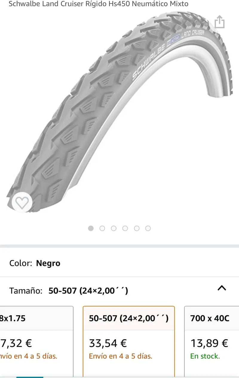 Neumático schwable 50-507 24x2.00