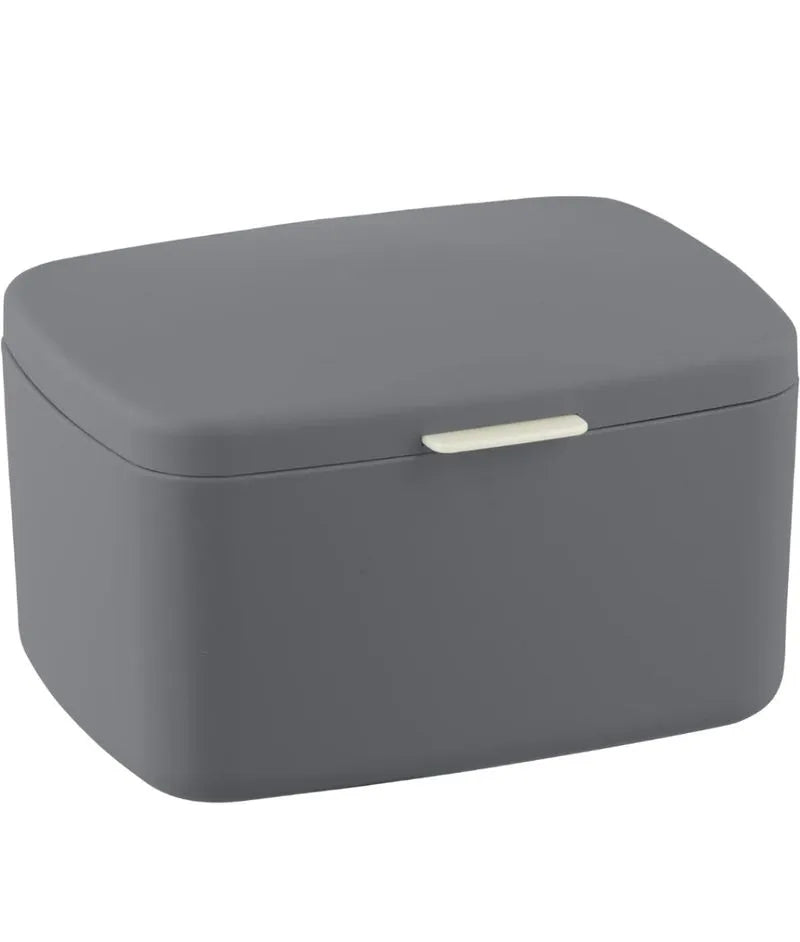 Wenko Caja de baño con tapa Barcelona antracita