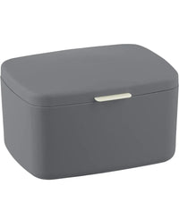 Wenko Caja de baño con tapa Barcelona antracita