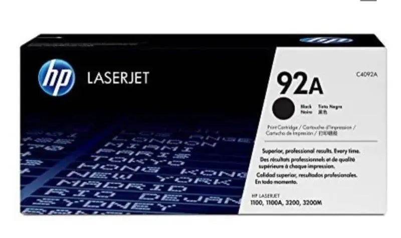 Cartucho de tóner original LaserJet HP 92A negro