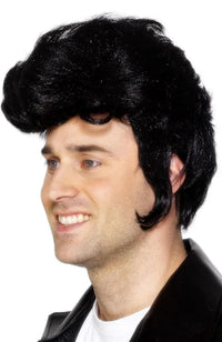 Peluca Negra Rockstar Wig