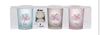 Pack de 3 candeles con 4 velas