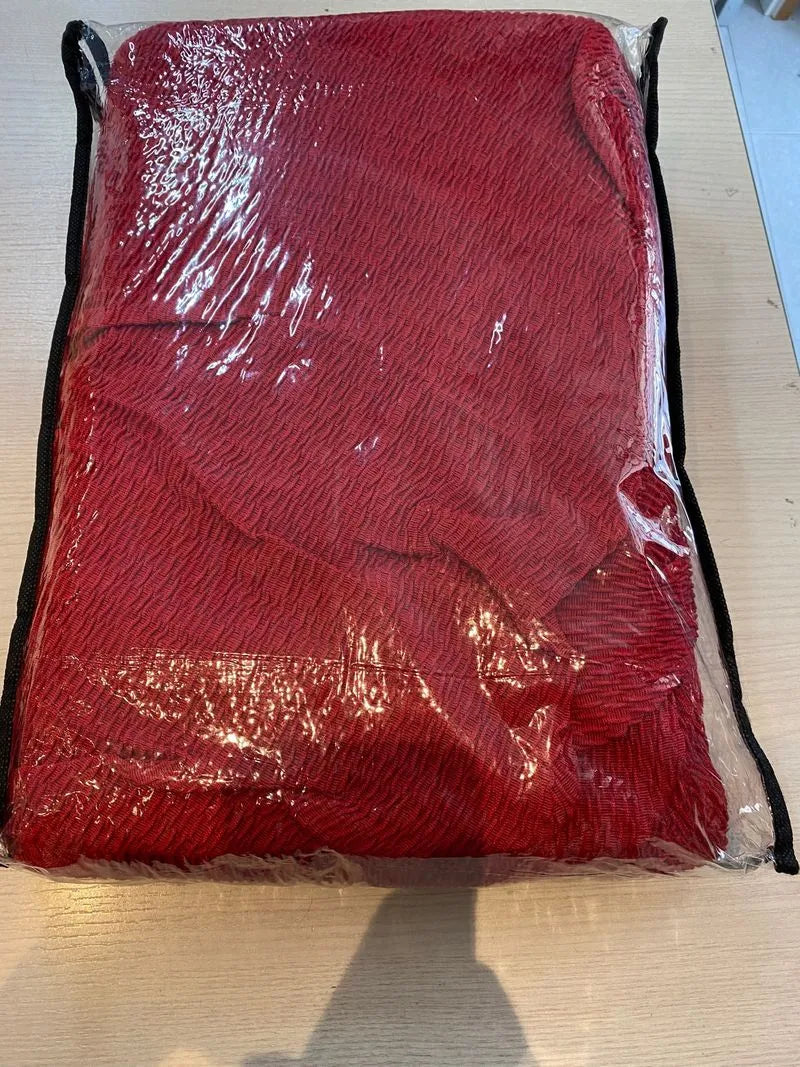 Funda Elástica para Sofá, Rojo, 3 Plazas 180-240