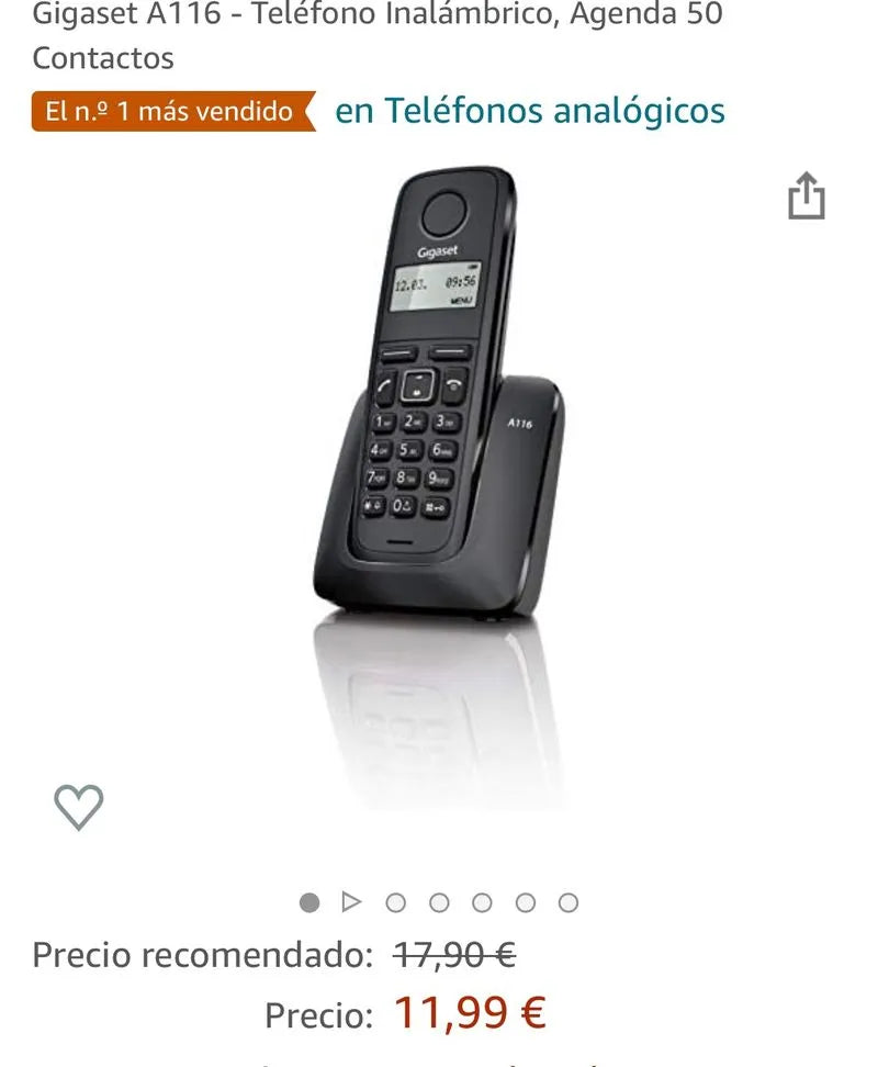 Gigaset A116 - Teléfono Inalámbrico