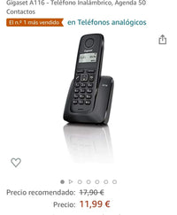 Gigaset A116 - Teléfono Inalámbrico