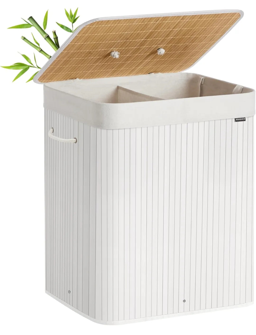 Cesto de la ropa sucia con tapa 120L