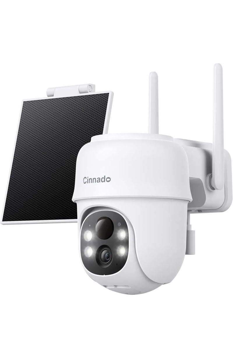 Camara Vigilancia WiFi Exterior Solar Cinnado 2K
