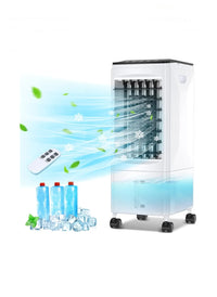 Enfriador de Aire Evaporativo Portátil, Humidificador, Ventilador