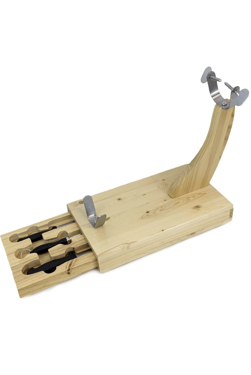 Soporte Jamonero con Cajón Extraíble con Cuchillos Fackelmann