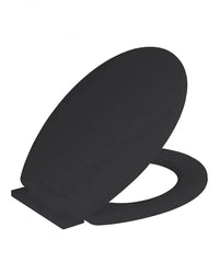 Asiento de inodoro Ram Black Soft Close con bisagras ajustables