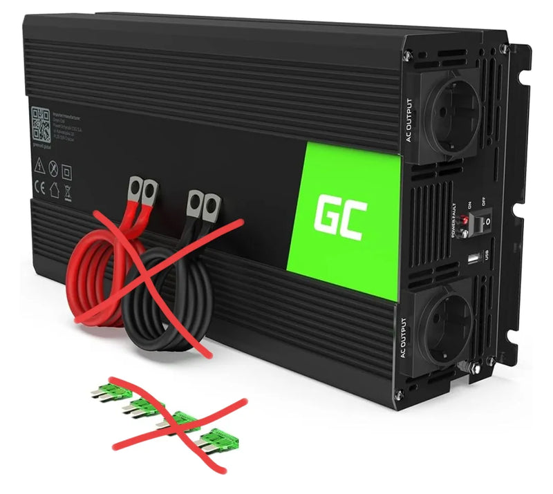 Inversor de corriente DC AC GREEN CELL 1500W