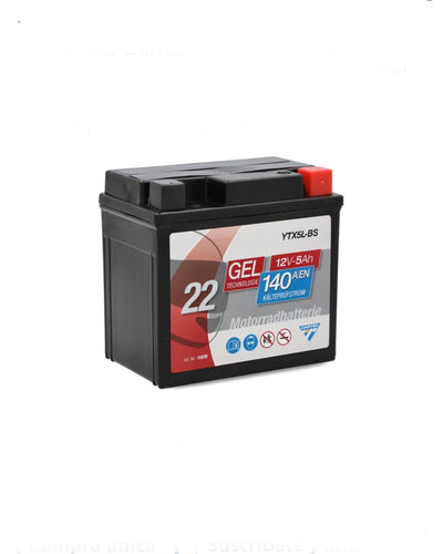 Batería Moto CARTEC YTX5L-BS 5Ah 80A
