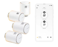 Paquete de 4 Cabezales Termostáticos Inteligentes Netatmo