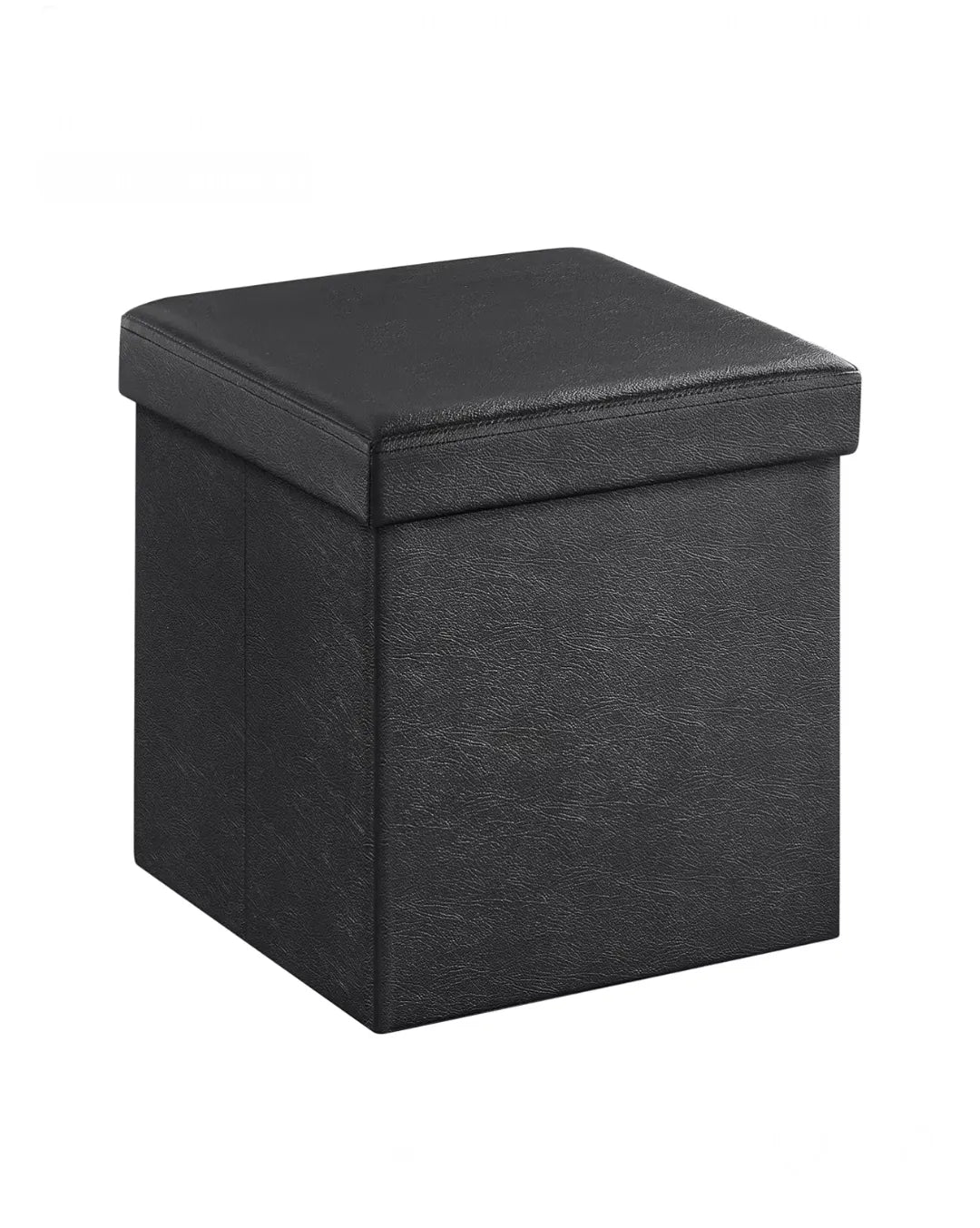 Baúl Puff Taburete Negro