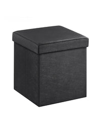 Baúl Puff Taburete Negro