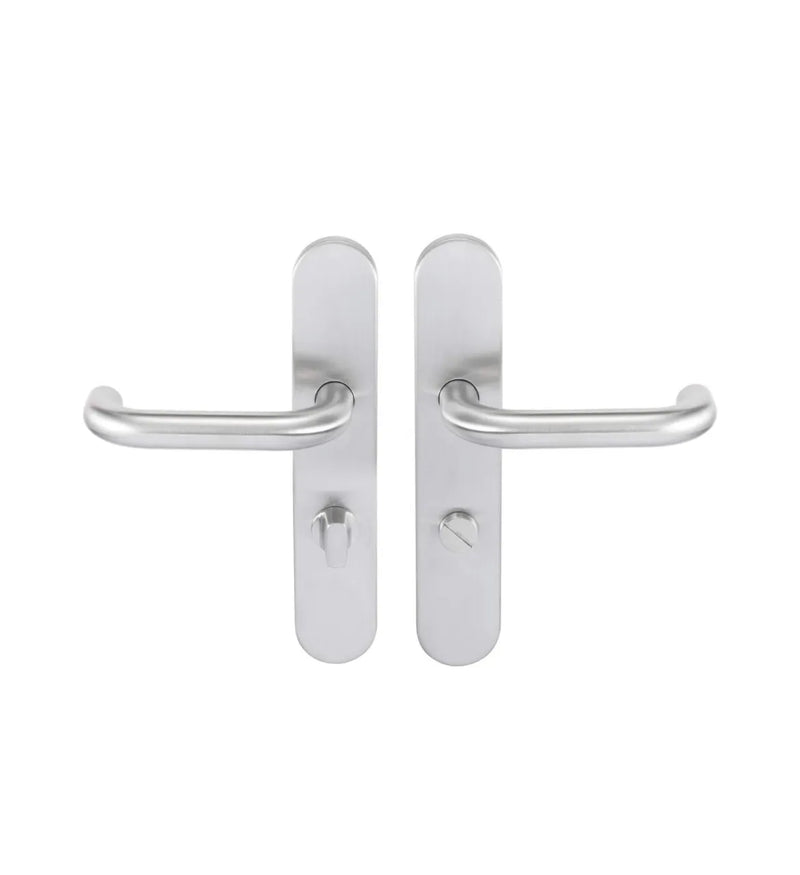 Juego de tiradores de acero inoxidable para puerta Bricard