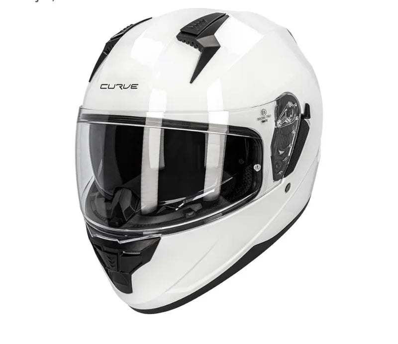 Casco de moto CURVE blanco