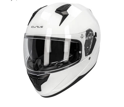 Casco de moto CURVE blanco