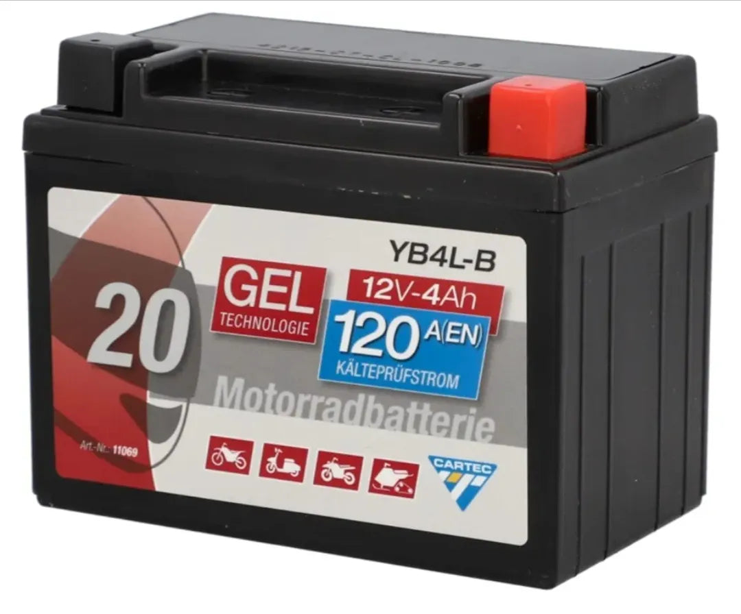 Batería de motocicleta 12V CARTEC