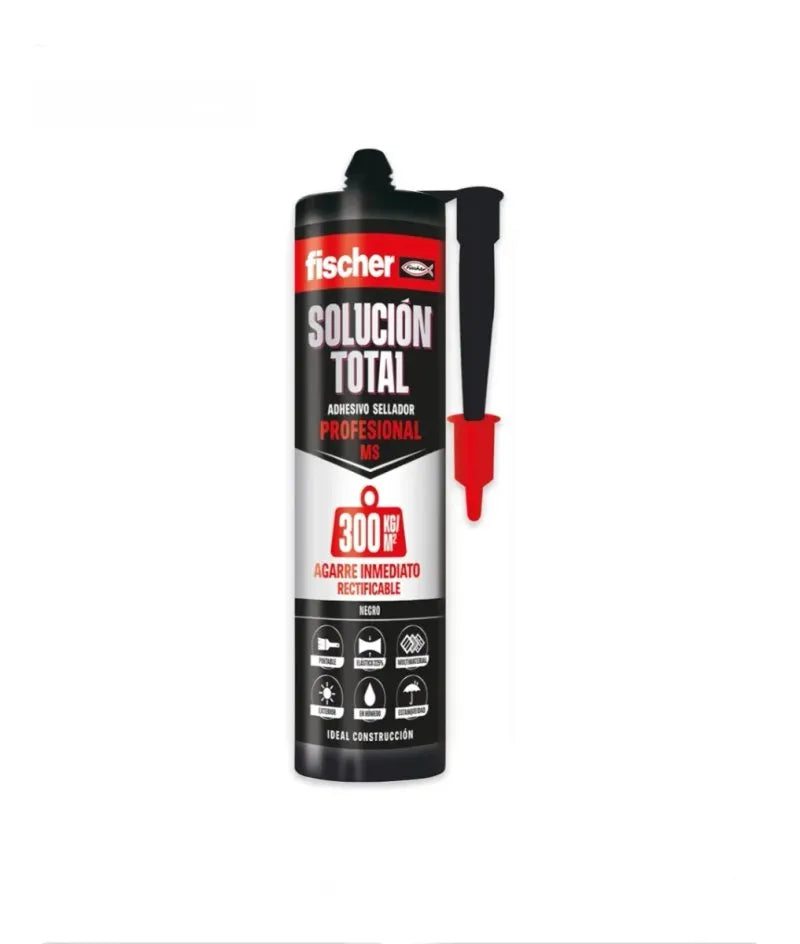 Fischer Solución Total Adhesivo Sellador Negro