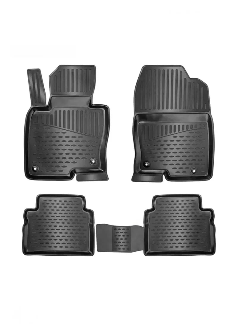 Alfombrillas Coche Goma Negro Set 4