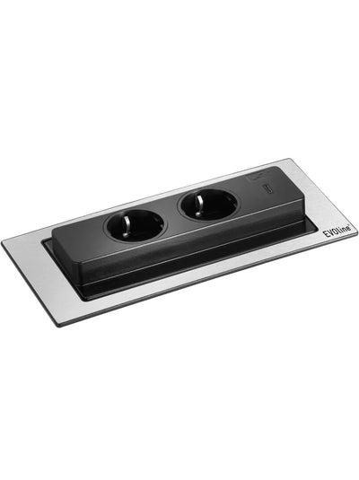 2 enchufes Schuko EVOline Backflip