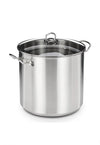 Olla grande profesional con tapa de cristal 30 x 28 cm