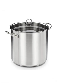 Olla grande profesional con tapa de cristal 30 x 28 cm