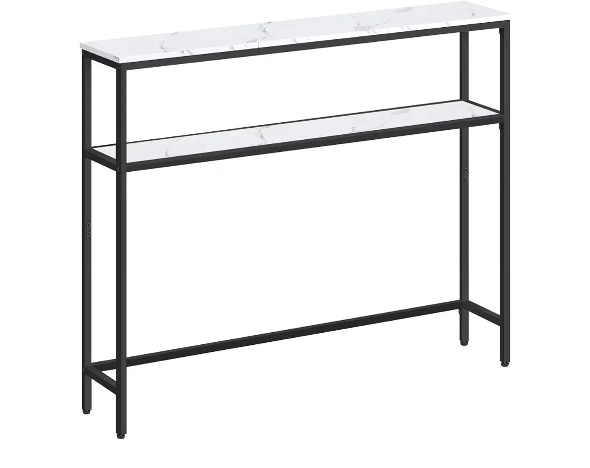 Mesa consola delgada de 2 niveles