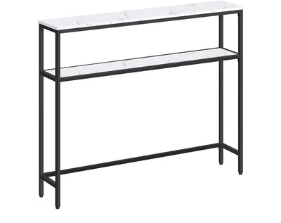 Mesa consola delgada de 2 niveles