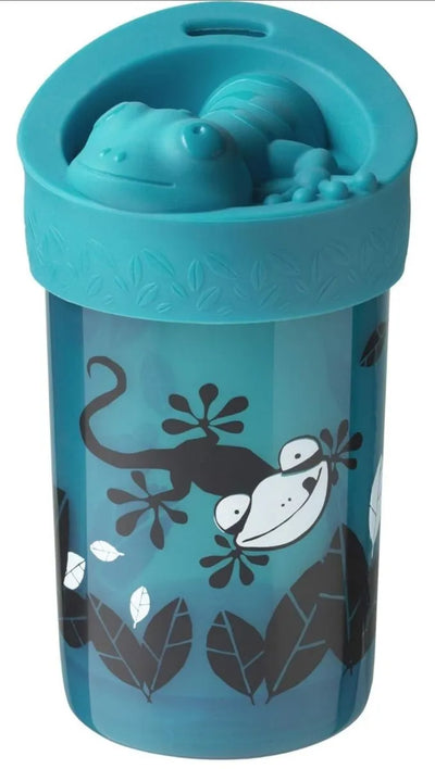 Taza Antivuelco con Tapa, Azul