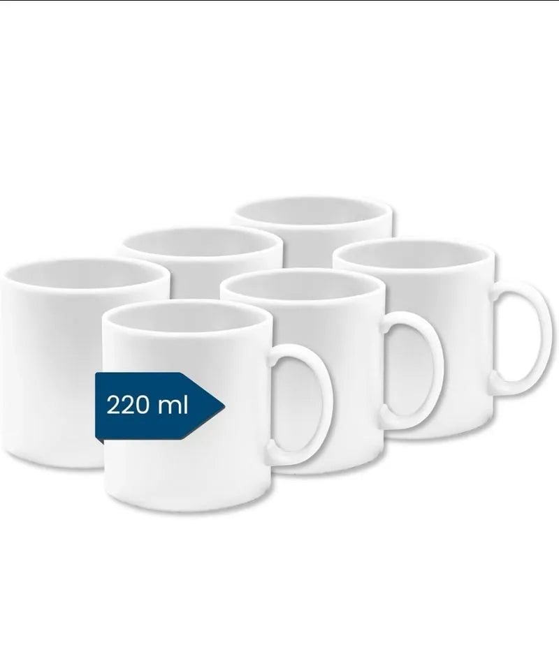 Juego de 6 tazas de café de plástico