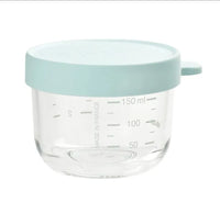 6 Recipientes de vidrio para porciones 150ml Beaba
