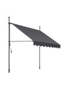 Toldo Terraza Manual Regulable en Altura con Manivela, 200cm
