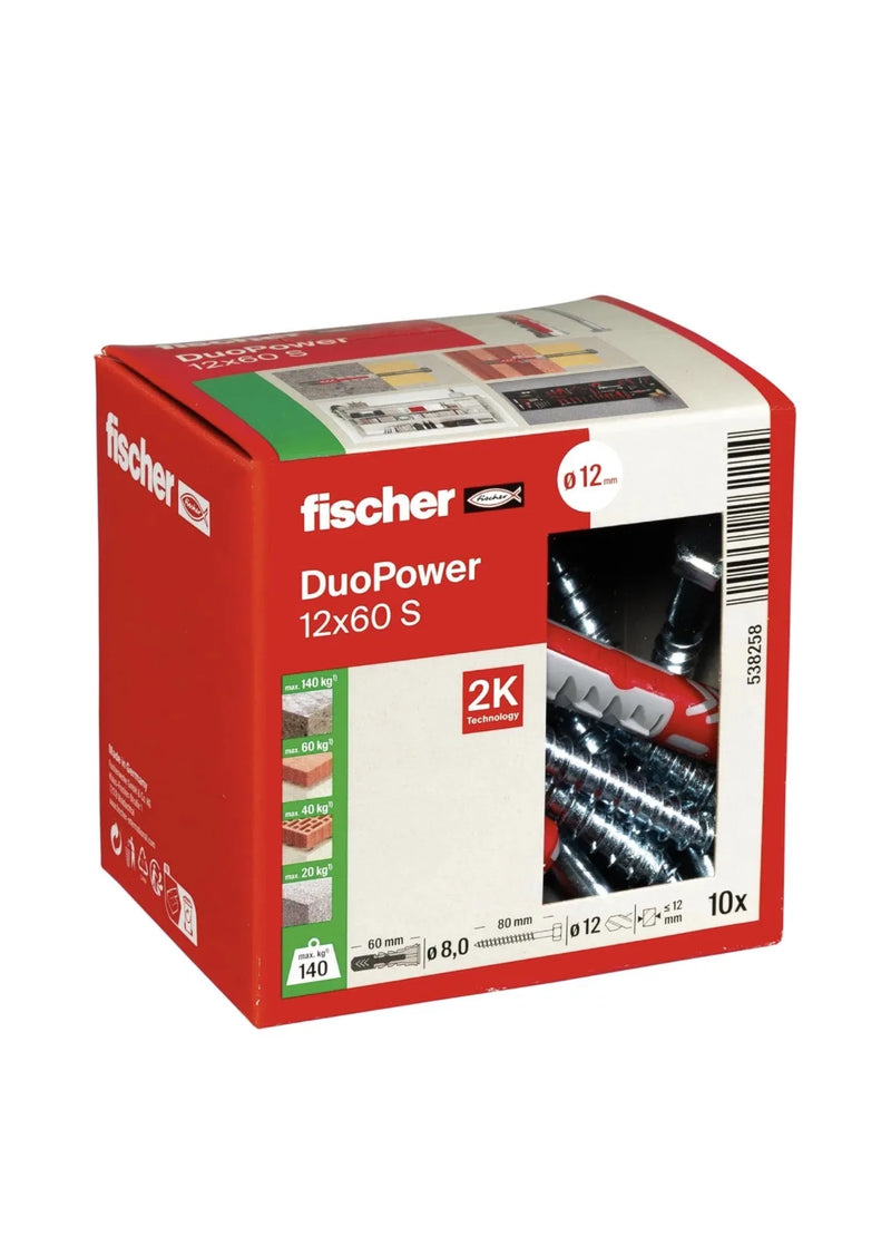 Tacos y tornillos para pared universales fischer