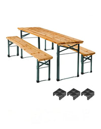 Conjunto de mesa y bancos para exterior SISSI 170cm