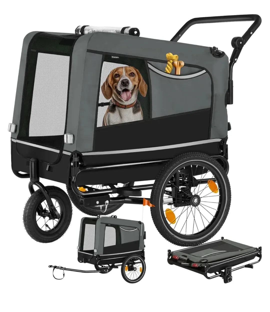 Remolque plegable para bicicleta